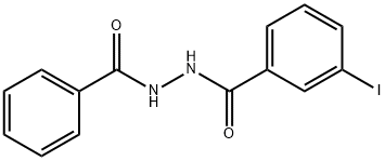 3-iodo-N'-(phenylcarbonyl)benzohydrazide 结构式