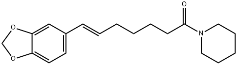 (E)-7-(benzo[d][1,3]dioxol-5-yl)-1-(piperidin-1-yl)hept-6-en-1-one 结构式