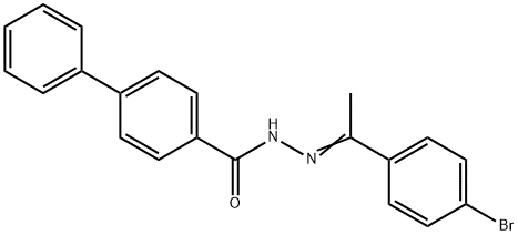 N'-[1-(4-bromophenyl)ethylidene]-4-biphenylcarbohydrazide 结构式