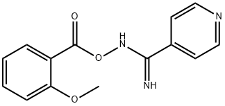 N'-((2-methoxybenzoyl)oxy)isonicotinimidamide 结构式