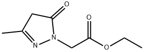 ethyl 2-(3-methyl-5-oxo-4,5-dihydropyrazol-1-yl)acetate 结构式