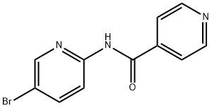 N-(5-溴-2-吡啶基)-4-吡啶甲酰胺 结构式