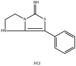 6,7-DIHYDRO-3-IMINO-1-PHENYL-3H,5H-IMIDAZO(1,2-C)THIAZOLE HYDROCHLORIDE 结构式