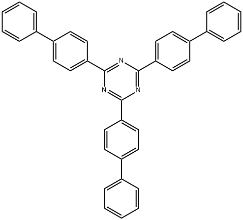 2,4,6-三[(1,1-联苯)-4-基]-1,3-5-三嗪 结构式