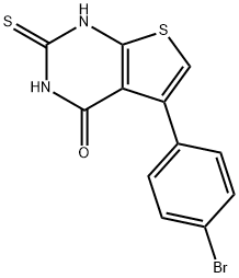 5-(4-bromophenyl)-2-sulfanylthieno[2,3-d]pyrimidin-4-ol 结构式