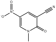 1-Methyl-5-nitro-2-oxo-1,2-dihydro-pyridine-3-carbonitrile 结构式