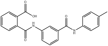 2-((3-(p-tolylcarbamoyl)phenyl)carbamoyl)benzoic acid 结构式