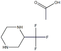 2-(Trifluoromethyl)piperazine acetate 结构式