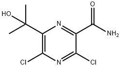 3,5-二氯-6-(2-羟基丙烷-2-基)吡嗪-2-甲酰胺 结构式