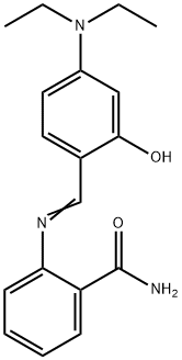 2-{[4-(diethylamino)-2-hydroxybenzylidene]amino}benzamide 结构式