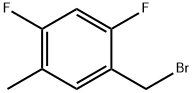 1-(溴甲基)-2,4-二氟-5-甲基苯 结构式