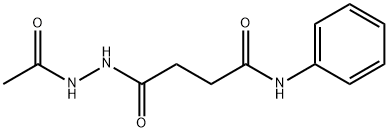 4-(2-acetylhydrazinyl)-4-oxo-N-phenylbutanamide 结构式