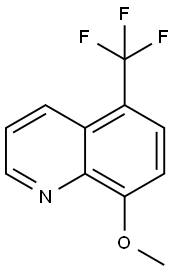 8-甲氧基-5-(三氟甲基)喹啉 结构式