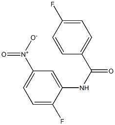 4-fluoro-N-(2-fluoro-5-nitrophenyl)benzamide 结构式