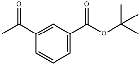 3-乙酰基苯甲酸叔丁酯 结构式