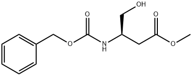 methyl(R)-3-(((benzyloxy)carbonyl)amino)-4-hydroxybutanoate 结构式