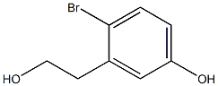 2-bromo-5-hydroxybenzeneethanol 结构式