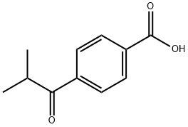 4-(2-methyl-1-oxopropyl)Benzoic acid 结构式