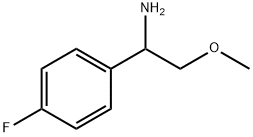 1-(4-氟苯基)-2-甲氧基乙烷-1-胺 结构式