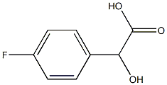 (R)-4-FLUOROMANDELIC ACID 结构式