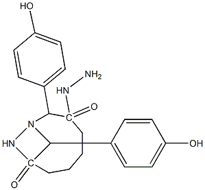 N'~1~,N'~6~-bis[(E)-(4-hydroxyphenyl)methylidene]hexanedihydrazide 结构式