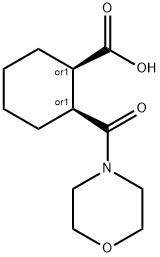 (1R,2S)-2-(morpholine-4-carbonyl)cyclohexanecarboxylic acid 结构式