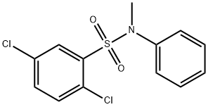 2,5-dichloro-N-methyl-N-phenylbenzenesulfonamide 结构式