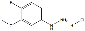 4-氟-3-甲氧基苯肼盐酸盐 结构式