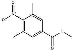 3,5-二甲基-4-硝基苯甲酸甲酯 结构式