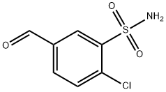 2-chloro-5-formylbenzenesulfonamide 结构式