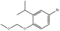 4-溴-2-异丙基苯基甲氧基甲基醚 结构式