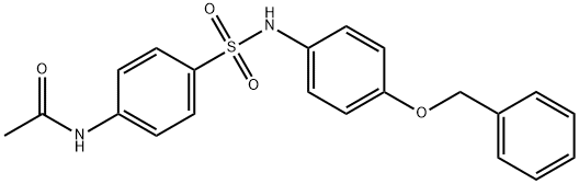 N-(4-{[4-(benzyloxy)phenyl]sulfamoyl}phenyl)acetamide 结构式