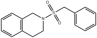 2-(benzylsulfonyl)-1,2,3,4-tetrahydroisoquinoline 结构式