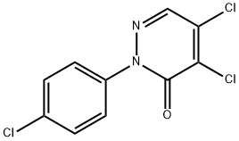 4,5-二氯-2-(4-氯苯基)哒嗪-3-酮 结构式