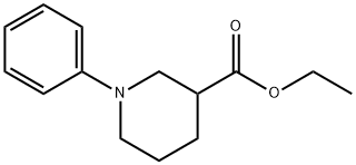 1-苯基哌啶-3-羧酸乙酯 结构式