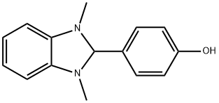 4-(1,3-dimethyl-2H-benzimidazol-2-yl)phenol 结构式