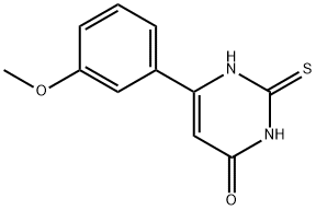 2,3-dihydro-6-(3-methoxyphenyl)-2-thioxo-4(1H)-Pyrimidinone 结构式