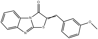 (2E)-2-(3-methoxybenzylidene)[1,3]thiazolo[3,2-a]benzimidazol-3(2H)-one 结构式