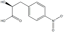 (S)-2-羟基-3-(4-硝基苯基)丙酸 结构式