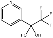 2,2,2-三氟-1-(吡啶-3-基)乙烷-1,1-二醇 结构式