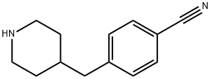 Benzonitrile, 4-(4-piperidinylmethyl)- 结构式