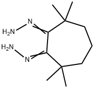 3,3,7,7-tetramethyl-1,2-cycloheptanedione dihydrazone 结构式