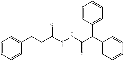 N'-(diphenylacetyl)-3-phenylpropanohydrazide 结构式