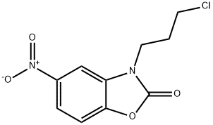 3-(3-Chloropropyl)-5-nitrobenzo[d]oxazol-2(3H)-one 结构式