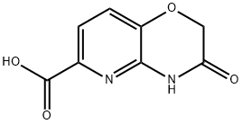 3-OXO-3,4-DIHYDRO-2H-PYRIDO[3,2-B][1,4]OXAZINE-6-CARBOXYLIC ACID 结构式