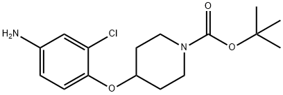 TERT-BUTYL 4-(4-AMINO-2-CHLOROPHENOXY)PIPERIDINE-1-CARBOXYLATE 结构式