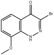 3-bromo-8-methoxycinnolin-4(1H)-one 结构式