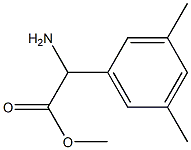 METHYL 2-AMINO-2-(3,5-DIMETHYLPHENYL)ACETATE 结构式