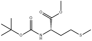 (S)-甲基 2-((叔-丁氧羰基)氨基)-4-(甲硫基)丁酯 结构式