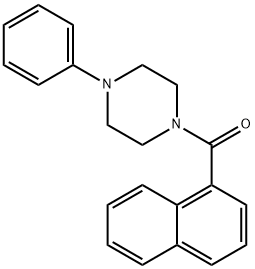 naphthalen-1-yl(4-phenylpiperazin-1-yl)methanone 结构式